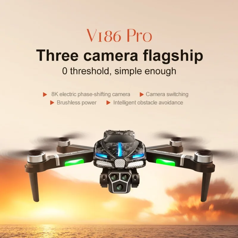 Drone Gimbal Brushless - New V186 Pro Drone Professional Brushless