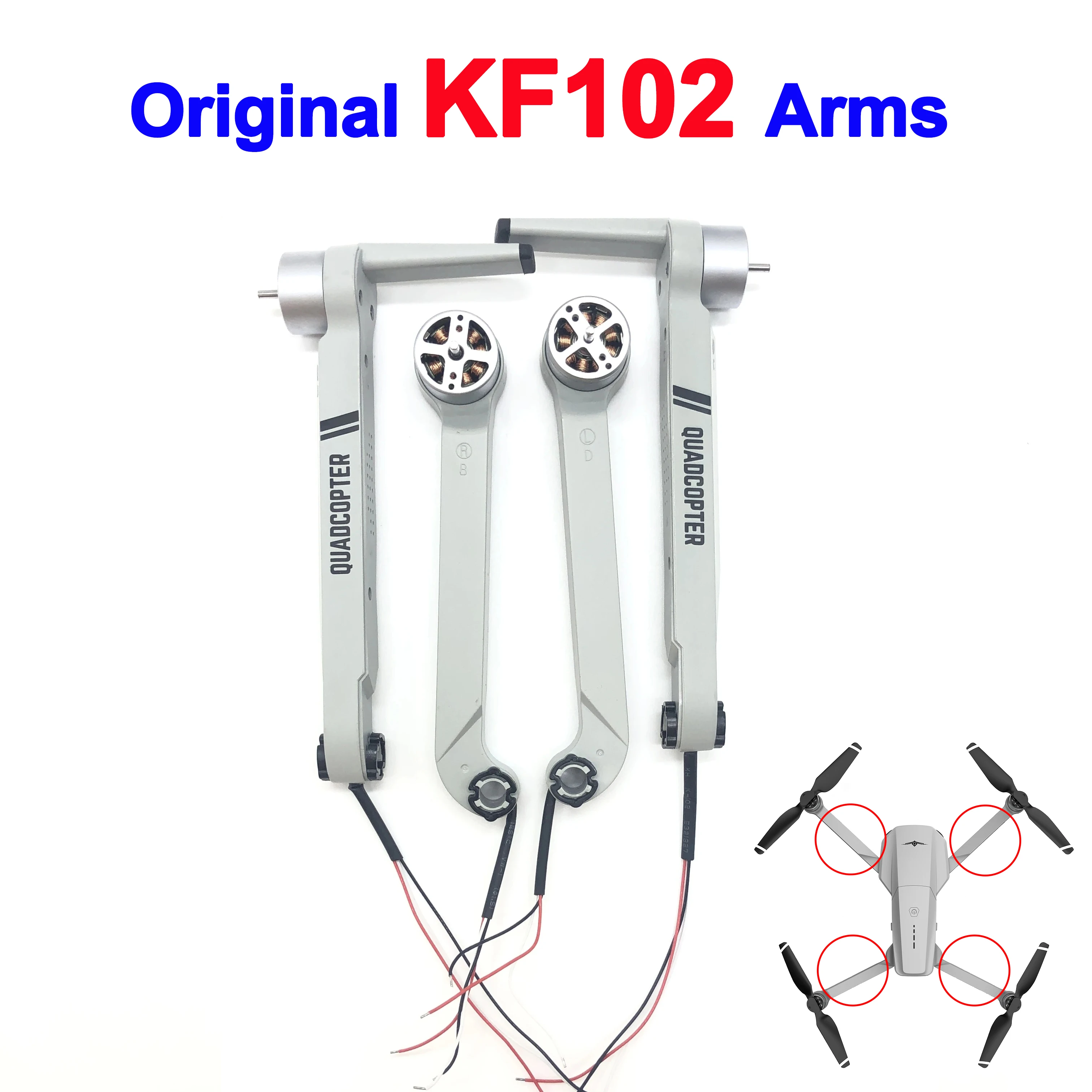 KF102 MAX Front Rear Arm Spare - Drone Gimbal 2 Axis recension och pris