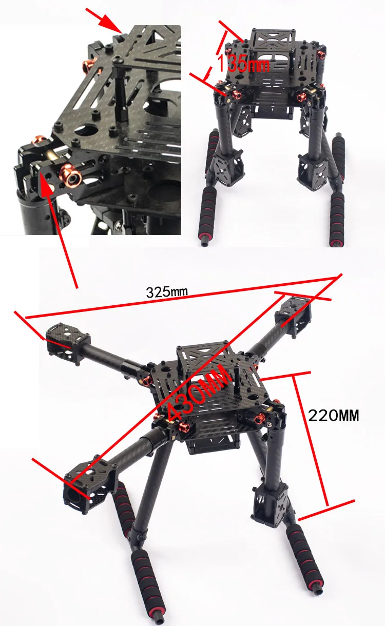 Flyroun LX350 PRO 350mm drone  - Drone Gimbal For Mirrorless recension och pris