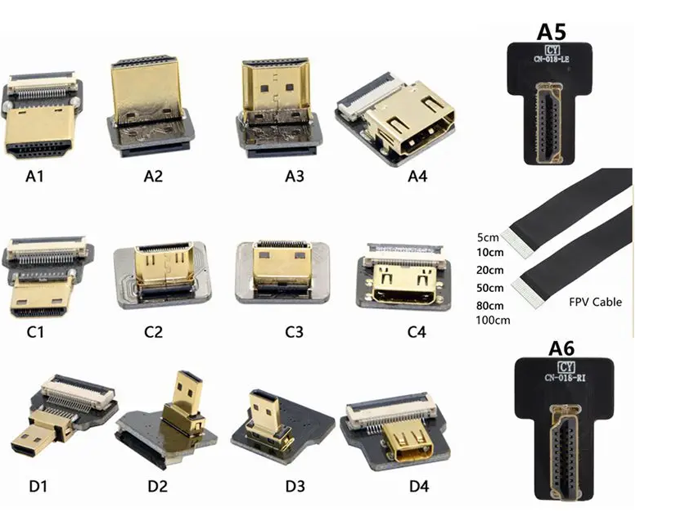 FPV Micro Mini HDMI-compat 90  - Drone Gimbal Ribbon Cable recension och pris