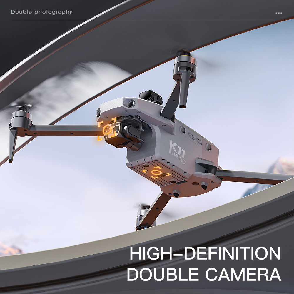 K11 Tubro Dual Camera GPS Dron - Drone Gimbal Mount recension och pris