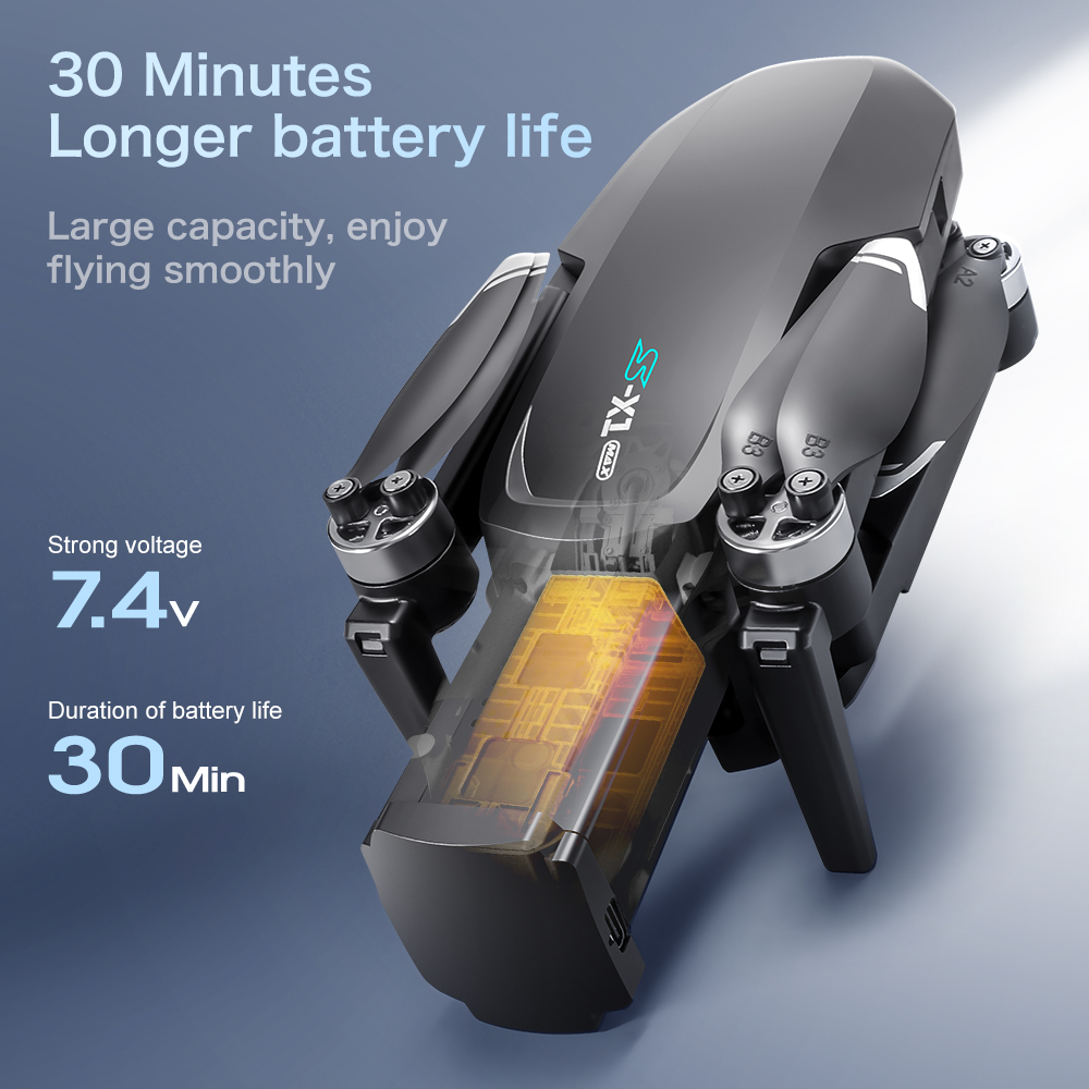 Lenovo S-X1 GPS Drone 8K HD pr - Drone Gimbal 3 Axis recension och pris