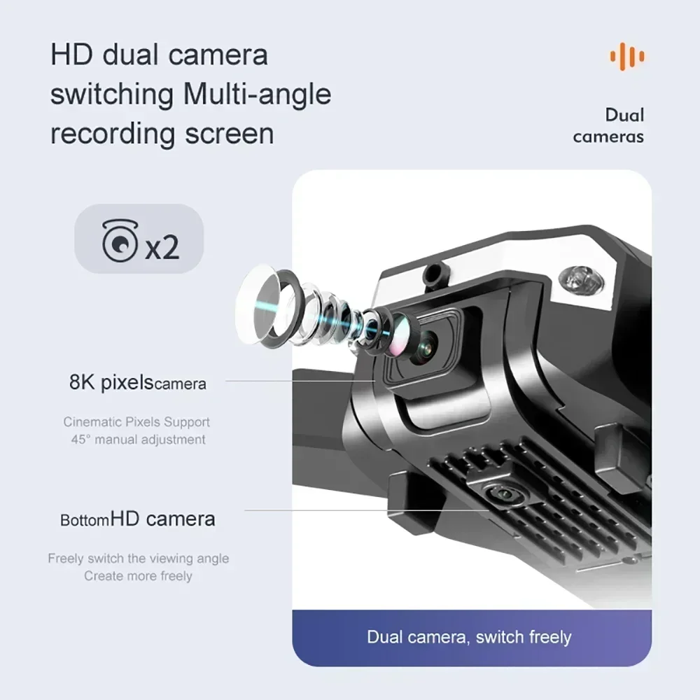 G6 Pro 8K Dual-Camera Drone, 5 - Drone Gimbal Brushless recension och pris