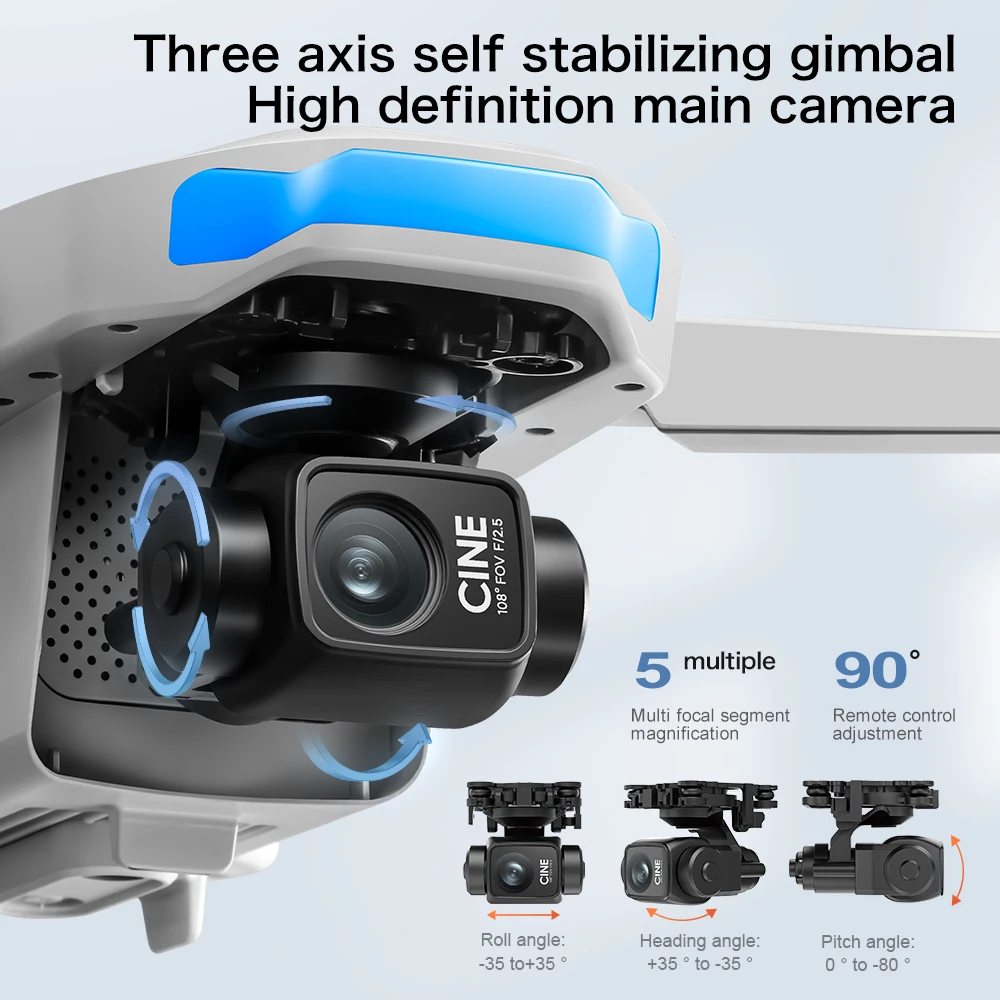 Lenovo S-X1 MAX GPS Drone 3-Ax - Drone Gimbal 3 Axis recension och pris