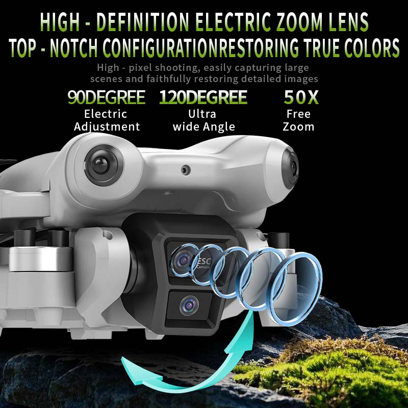 S101 Drone 8K HD Professinal D - Drone Gimbal 3 Axis recension och pris