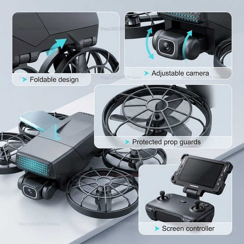 New Drones M8 GPS 8K Professio - Drone Gimbal Brushless recension och pris