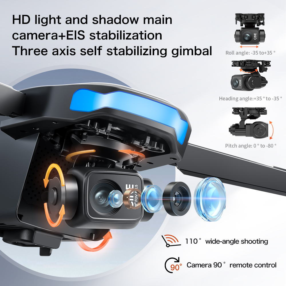 New S-X1 MAX Drone GPS 8K Prof - Drone Gimbal Case recension och pris