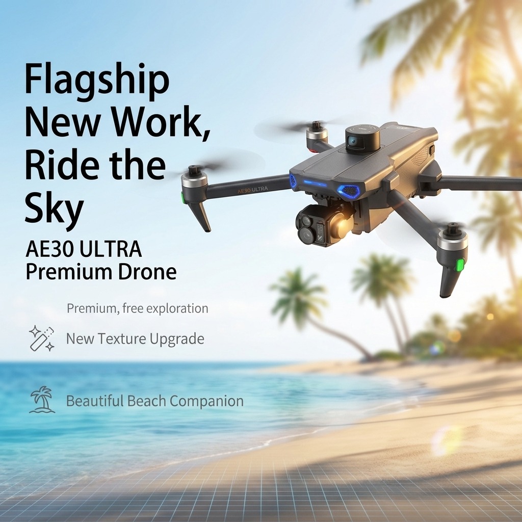NEW AE30 Ultra GPS Drone 4K Pr - Drone Gimbal 3 Axis recension och pris